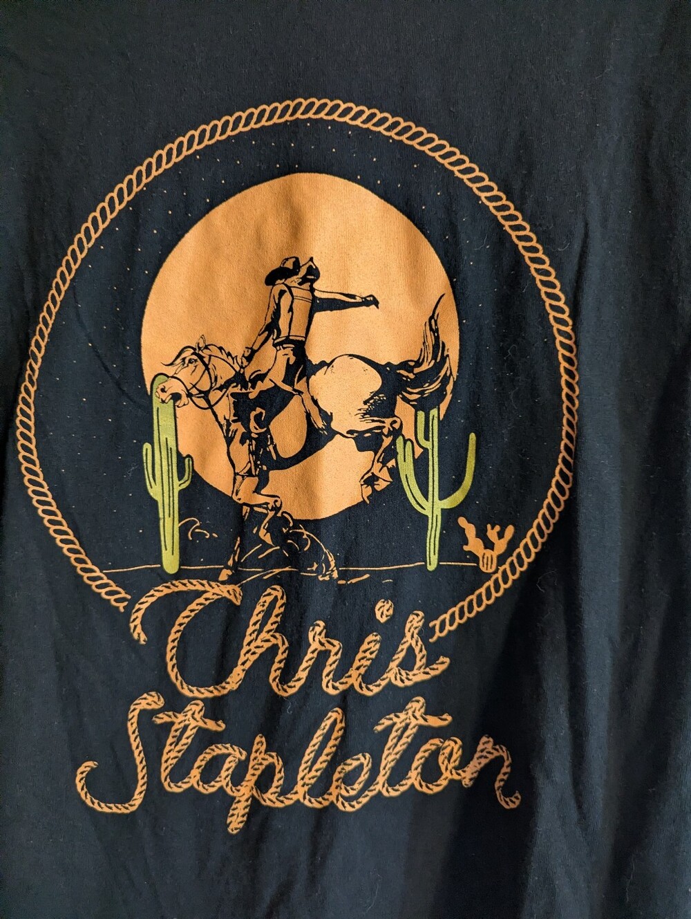 Men's Chris Stapleton Black All American Road Show T Shirt Size Extra Large